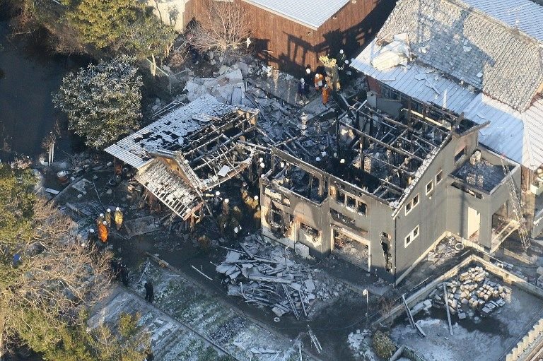 日直升機墜落民宅危及安全 安倍致歉