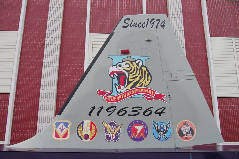 捍衛台海40餘年  台東基地豎立F-5尾翼