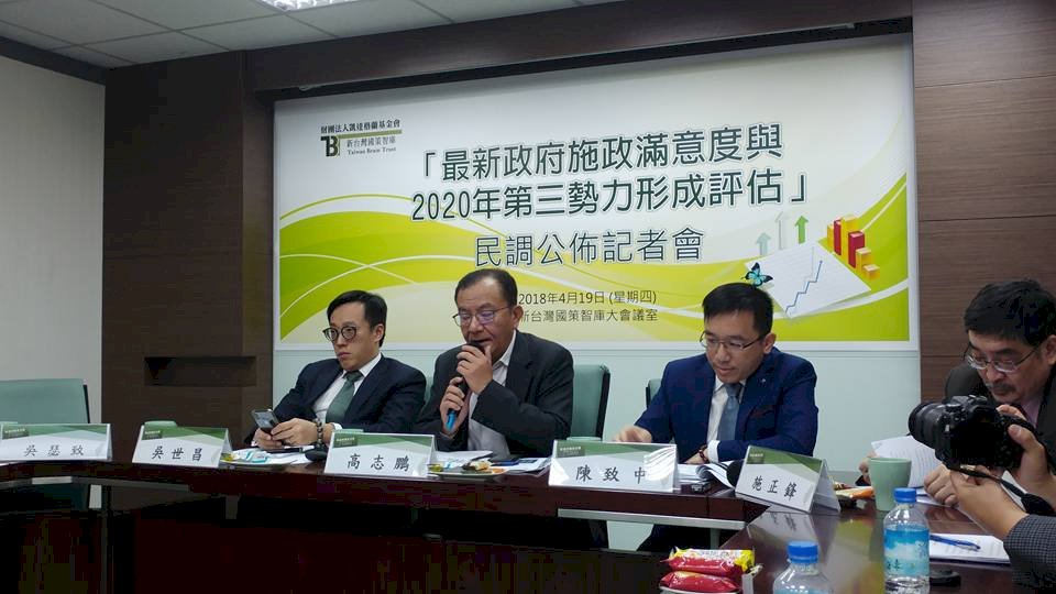 綠營民調 4成北市民贊同綠營自提人選