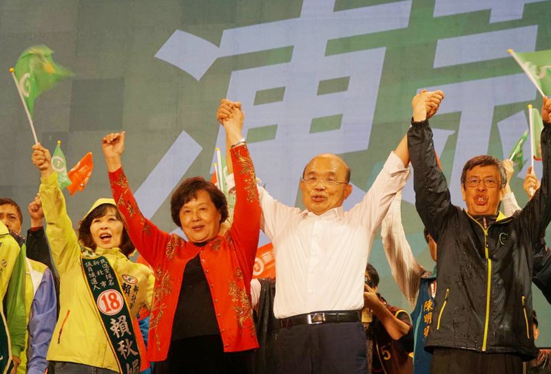 副總統站台力挺蘇貞昌 侯友宜朱立倫兩度合體