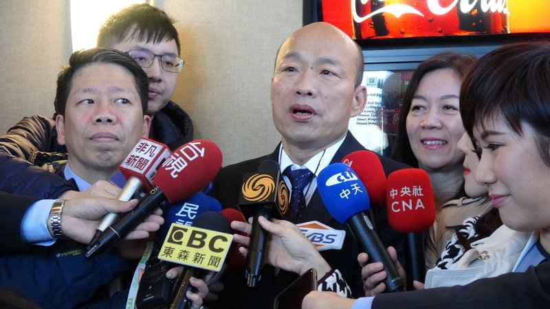 韓國瑜抵洛杉磯 避談2020總統大選
