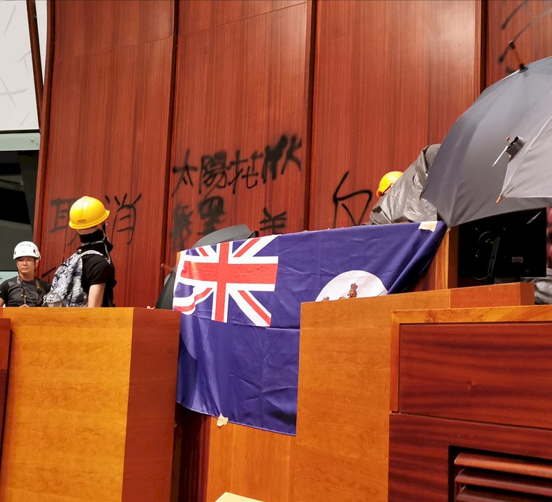 香港太陽花 港警否認設空城計