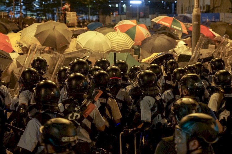 香港太陽花提訴求 歐盟籲克制避免升溫