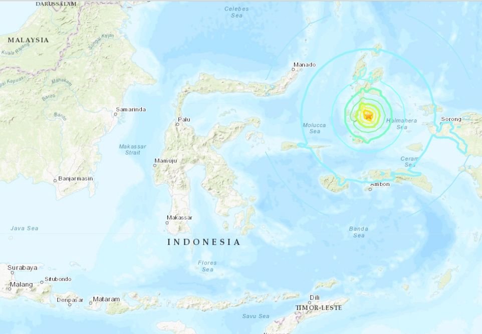 印尼摩鹿加群島7.3強震 1死數百人疏散
