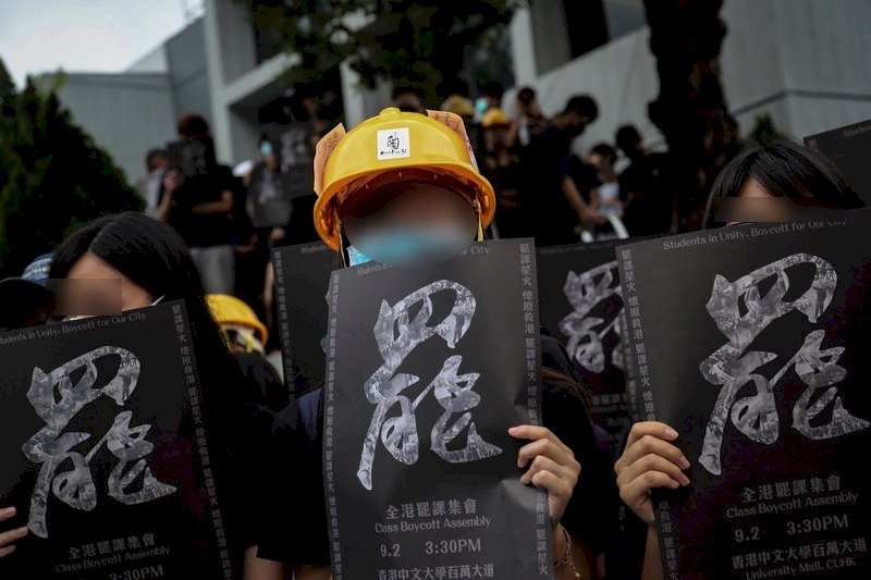 反送中 香港逾百學生開學首週被捕