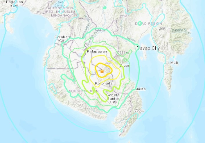 菲南規模6.4地震至少1傷 可能有強烈餘震