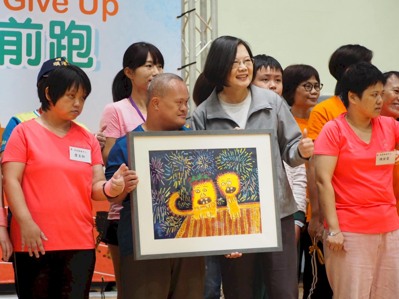 「唐星兒」拚5公里馬拉松 蔡總統指堅毅精神值得學習