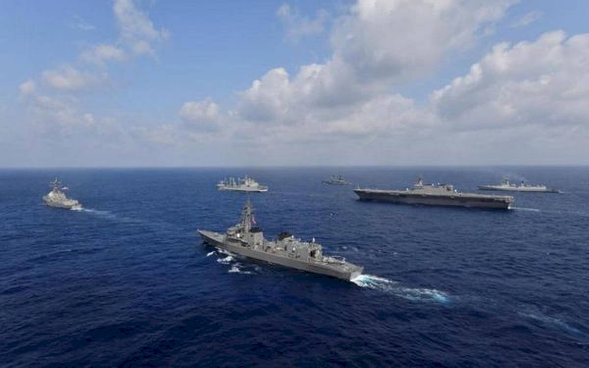 日美澳印聯法抗中 擬4月上旬舉行5國海上軍演