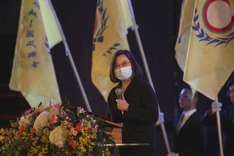 蔡總統出席一貫道感恩大會 提醒防疫不能鬆懈