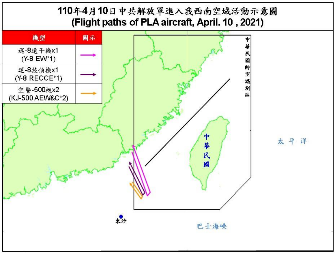 共機連8天擾台 空警500慢速機侵西南ADIZ