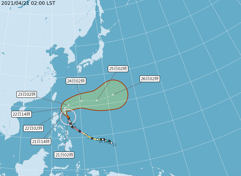 舒力基降為中颱  西半部溫暖東半部局部雨