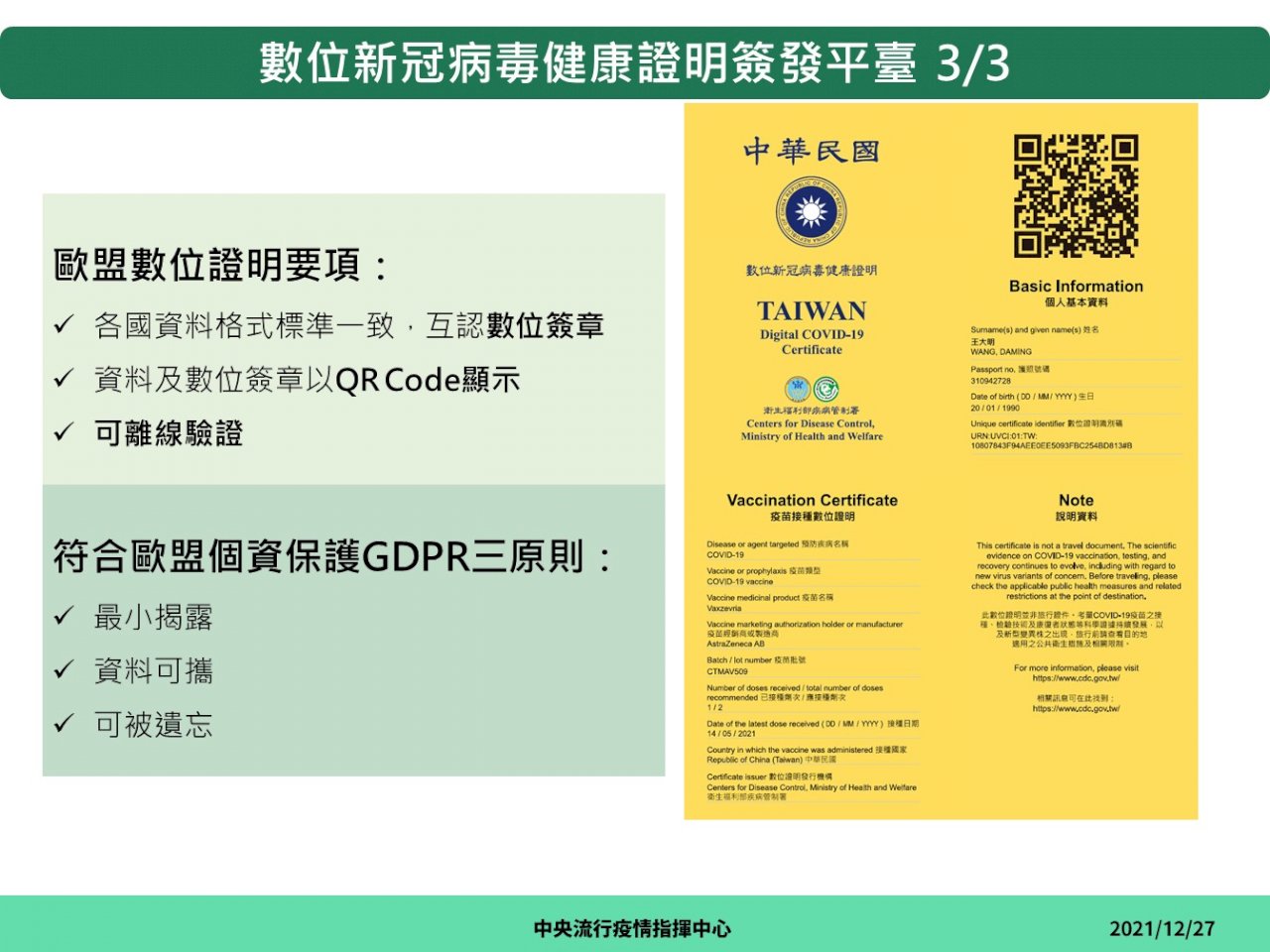 外交部：菲律賓提互認數位疫苗證明 避機場人員誤解規定