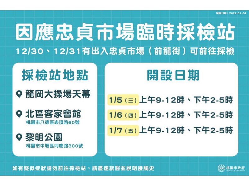 桃市府擴大環境消毒 籲足跡重疊民眾採檢